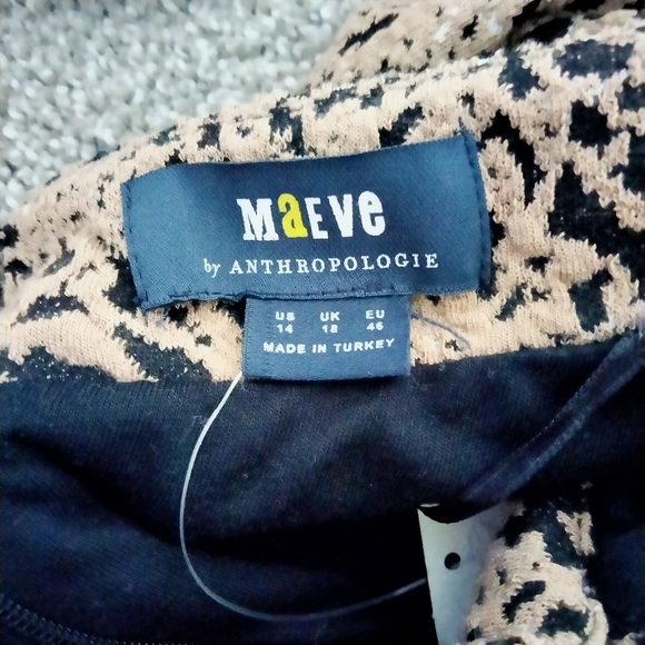 NWT Sz 14 Anthro Animal Print Dress - Picture 4 of 16